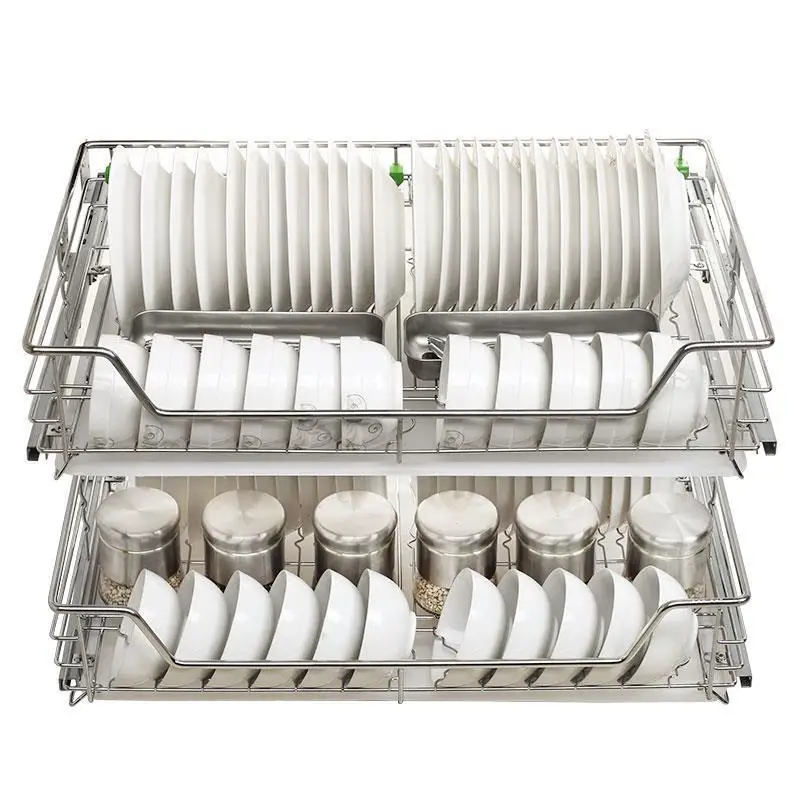 Сушилка Organizador Cocina Alacena Organizar органайзер и стеллаж для хранения из нержавеющей стали Cozinha кухонный шкаф корзина