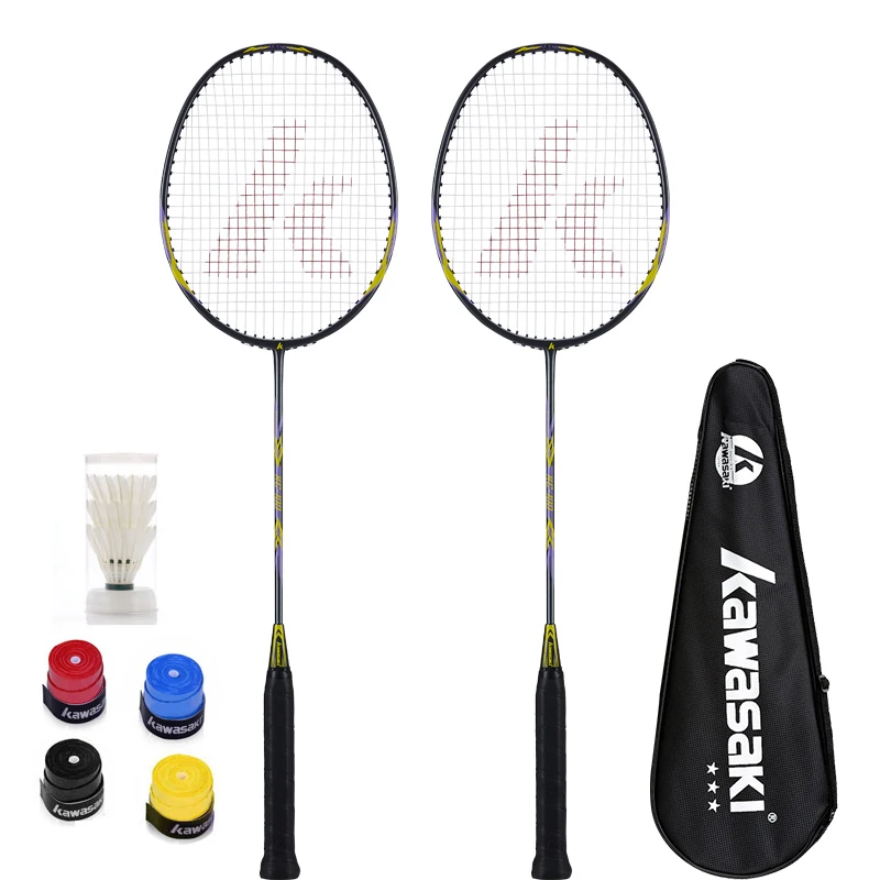 Kawasaki Badminton Racket 1U Aluminum Alloy Frame Racquet With String KC-100 Free Gift Shuttlecock | Спорт и развлечения