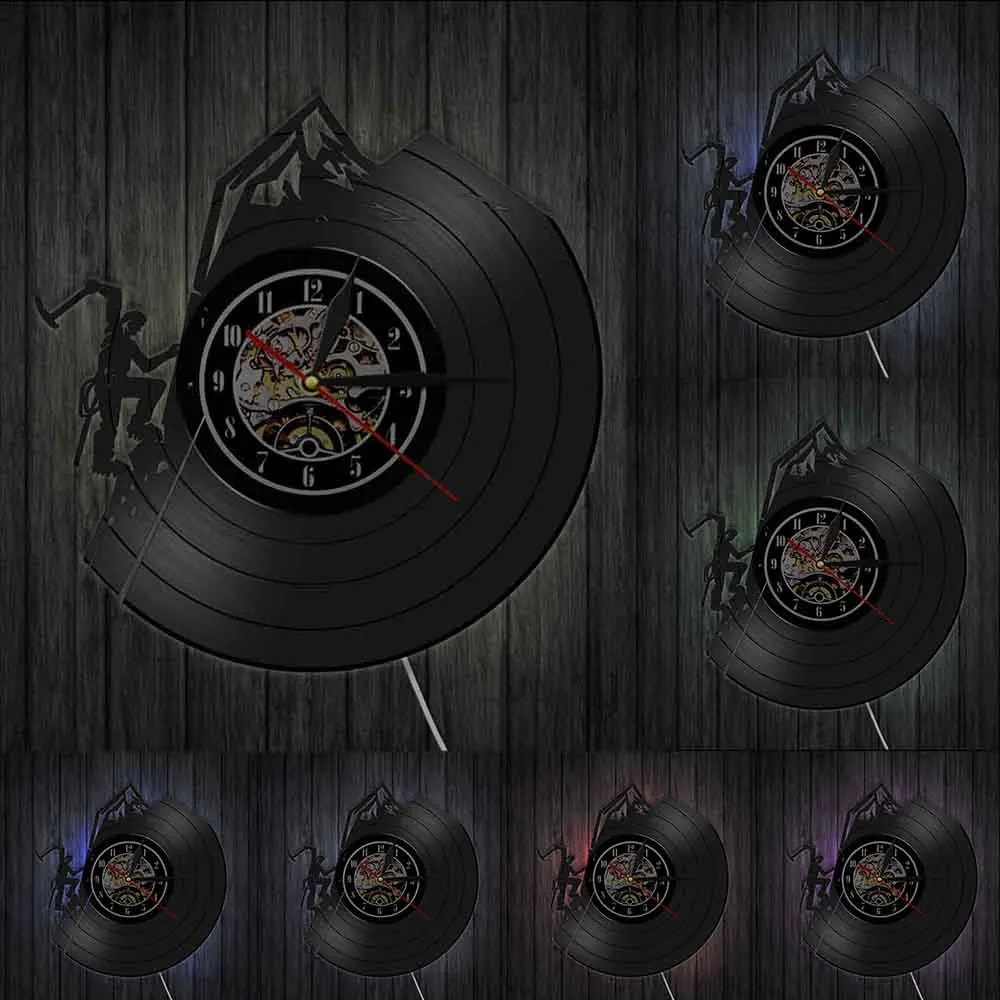 Настенные часы для скалолазания виниловые дизайнерские художественные