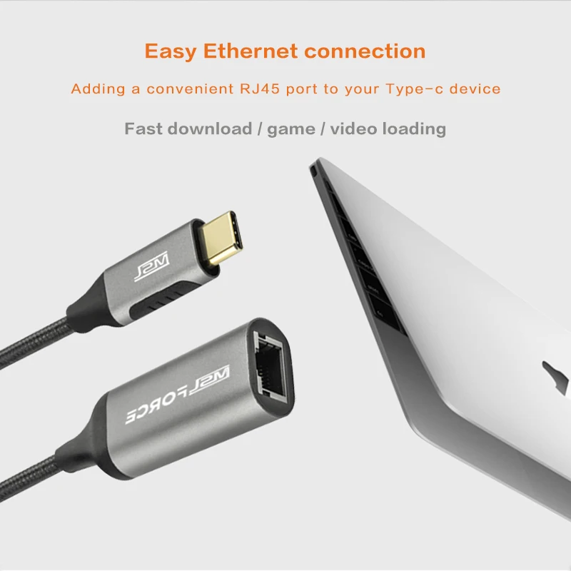 USB C Lan адаптер Тип к RJ45 HUB для MacBook Pro Xiaomi Mi Box 3/S Samsung S10 S9 сетевая карта