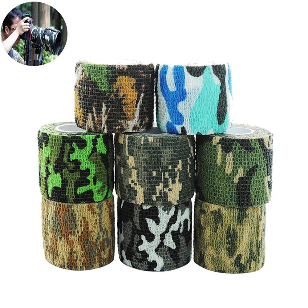 

Hunting Camouflage Tape Outdoor Camo Gun Hunting Waterproof Camping Camouflage Stealth Duct Tape Camouflage Cycling Stickers