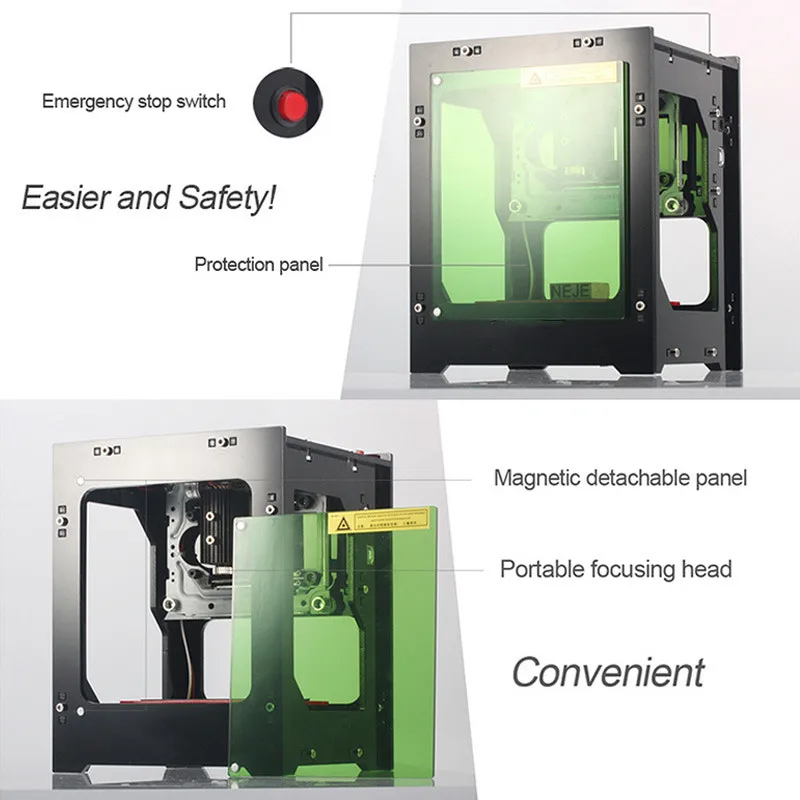 1500 2000 3000 МВт маленький микро лазерный гравировальный станок Настольный ЧПУ