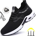 Мужские защитные ботинки размера плюс 50, Рабочая обувь со стальным носком, мужские защитные рабочие ботинки, Мужская Рабочая обувь