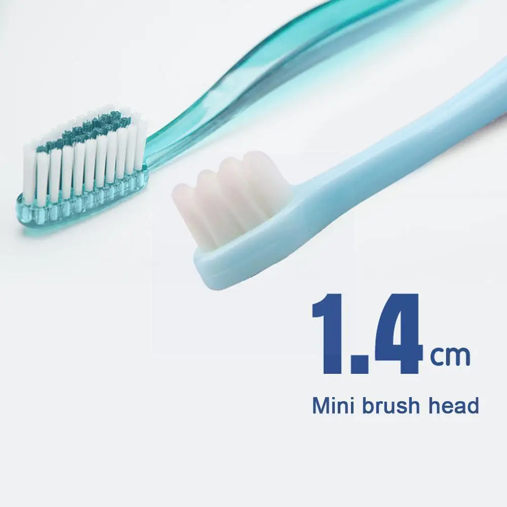 

Ультратонкая зубная щетка, портативная зубная щетка с мягкой щетиной, бриллиантовая зубная щетка для защиты от детей, для детской чистки, Z8X9