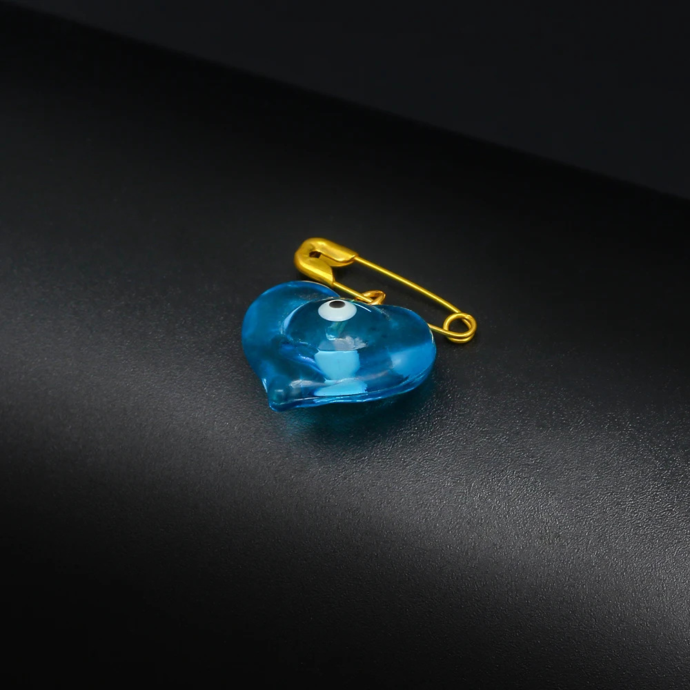 5 шт./лот подвеска в виде турецкого синего сердца и сглаза брошь булавка для броши