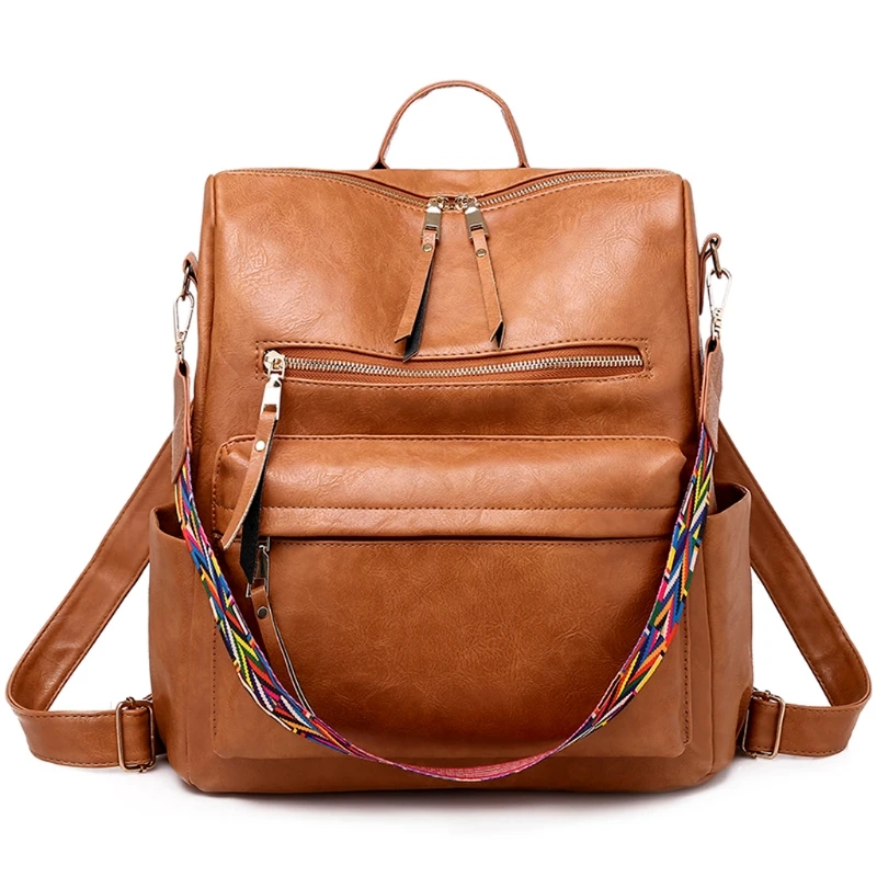 

Backpack Purse for Women, PU Leather Fashion Convertible 2 Ways Shoulder Bag