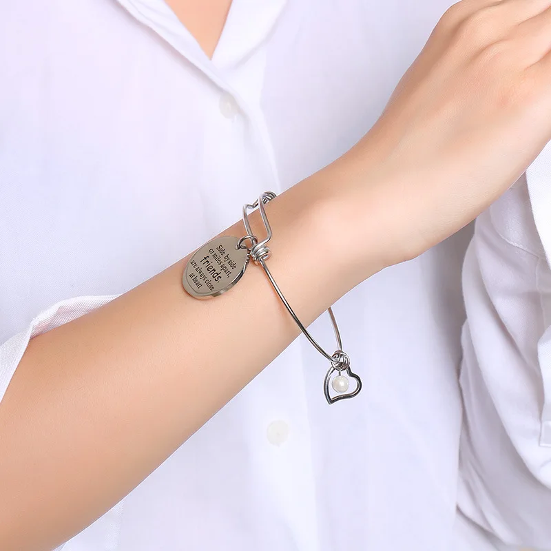 Новинка 2020 вдохновляющие браслеты из проволоки с возможностью увеличения для