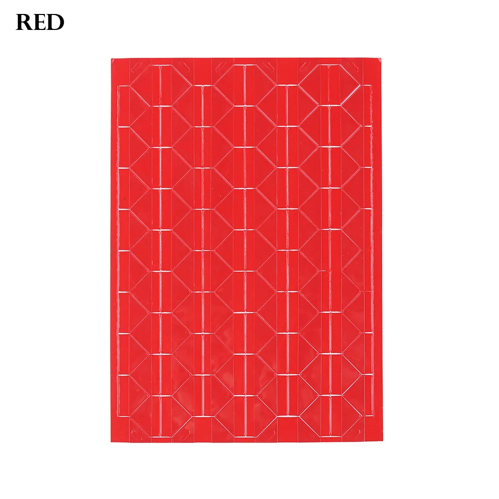 Red 102 шт/Лист красочные самоклеющиеся ПВХ альбом фоторамки наклейки для фото угловые протекторы DIY ручной работы Скрапбукинг ремесла - Цвет: Red