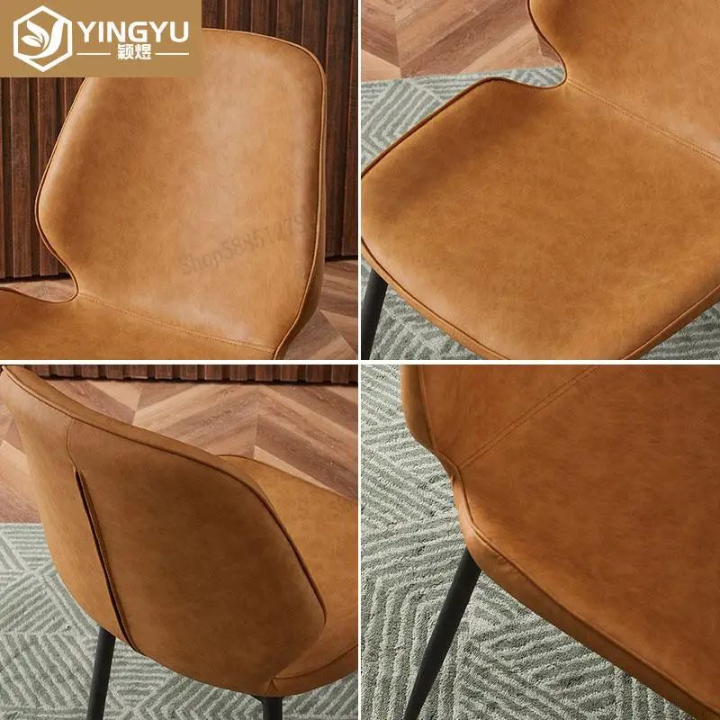 Nordic Dining Chair Modern Minimalist Home Backrest Light Luxury Single Stool Net Red Desk Makeup Creative Restaurant |