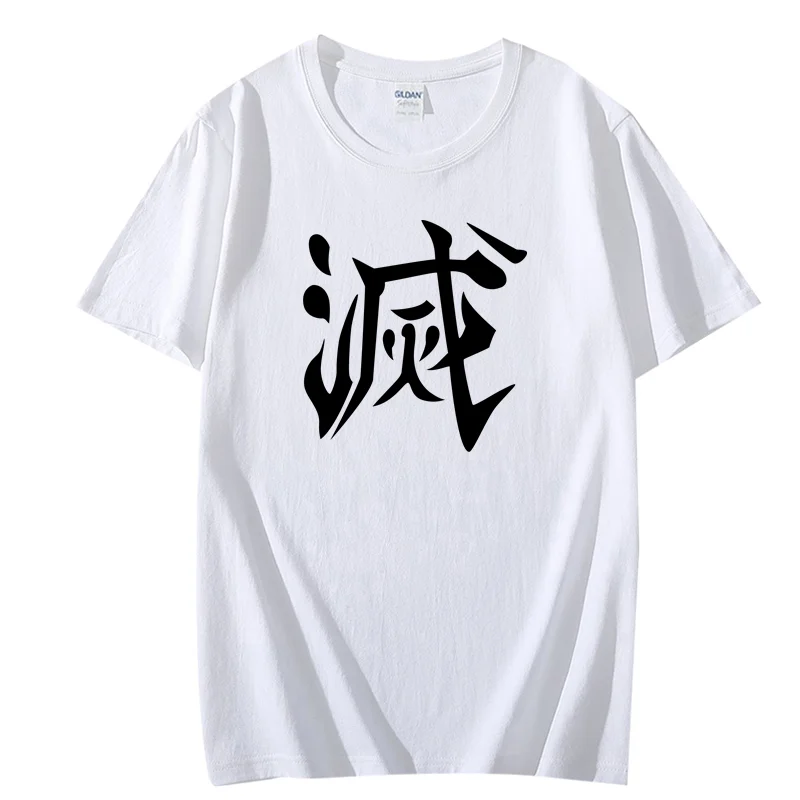 

2021 reduced word printing T-shirt basic solid color men and women casual O-neck Harajuku top Korean version of the trendy white