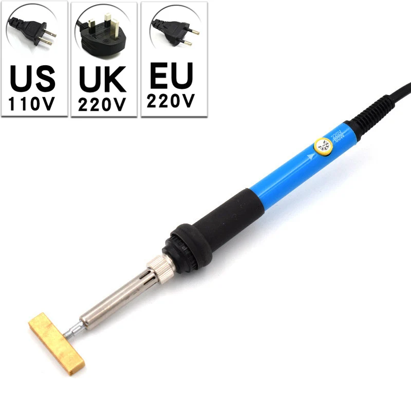 

110-220V 60W T-head Soldering Iron Welding Tool For LCDPixel Repair Ribbon Cable US/UK/EU Power Supply Welding Accessories