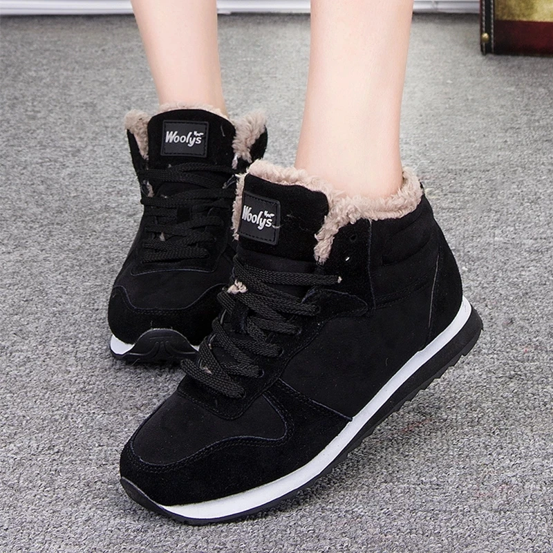 

Women Shoes Fashion Casual Winter Shoes Female Plush Warm Sneakers Women Vulcanized Shoes Plus Size 46 Lovers Women Casual Shoes