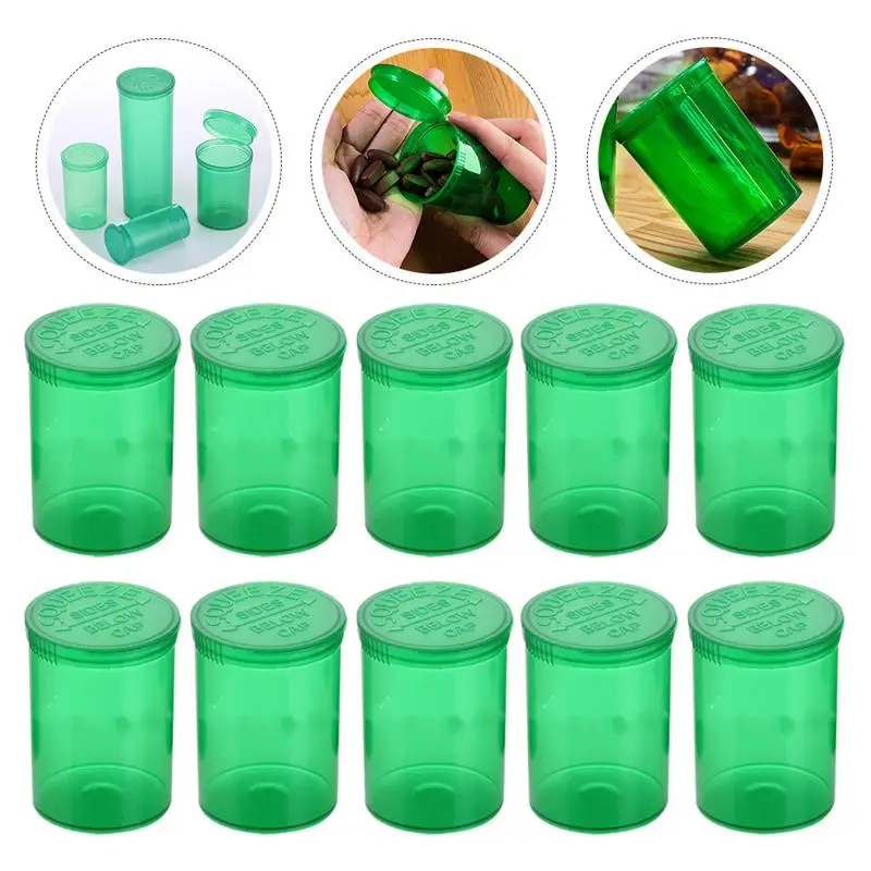 

30pcs Empty Pill Bottles Outdoor Portable Plastic Sealed Pill Cans Containers
