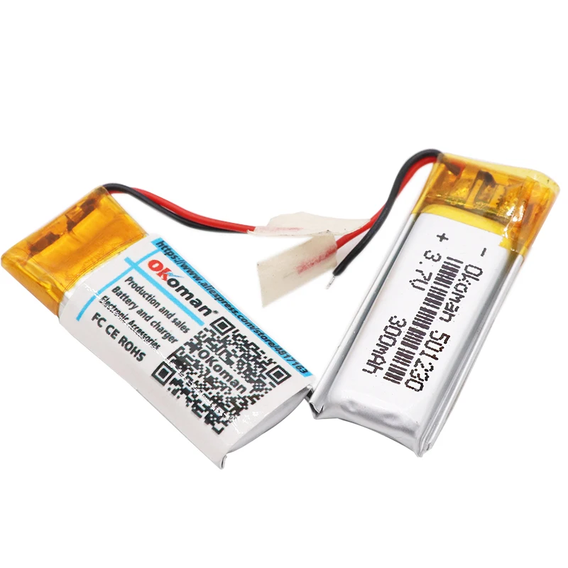 3,7 V 300mAh 501230 полимерный перезаряжаемый литий-полимерный аккумулятор для мобильных bluetooth-динамик для наушников MP3MP4