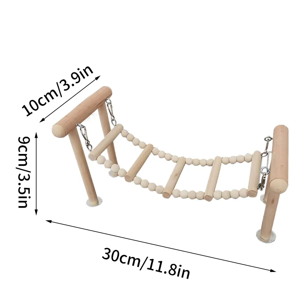 

Bird Perches Stand Toy Parrot Swing Climbing Ladder Toys Wooden Playground Stands For Parakeet Finches Pet Toy Accessories