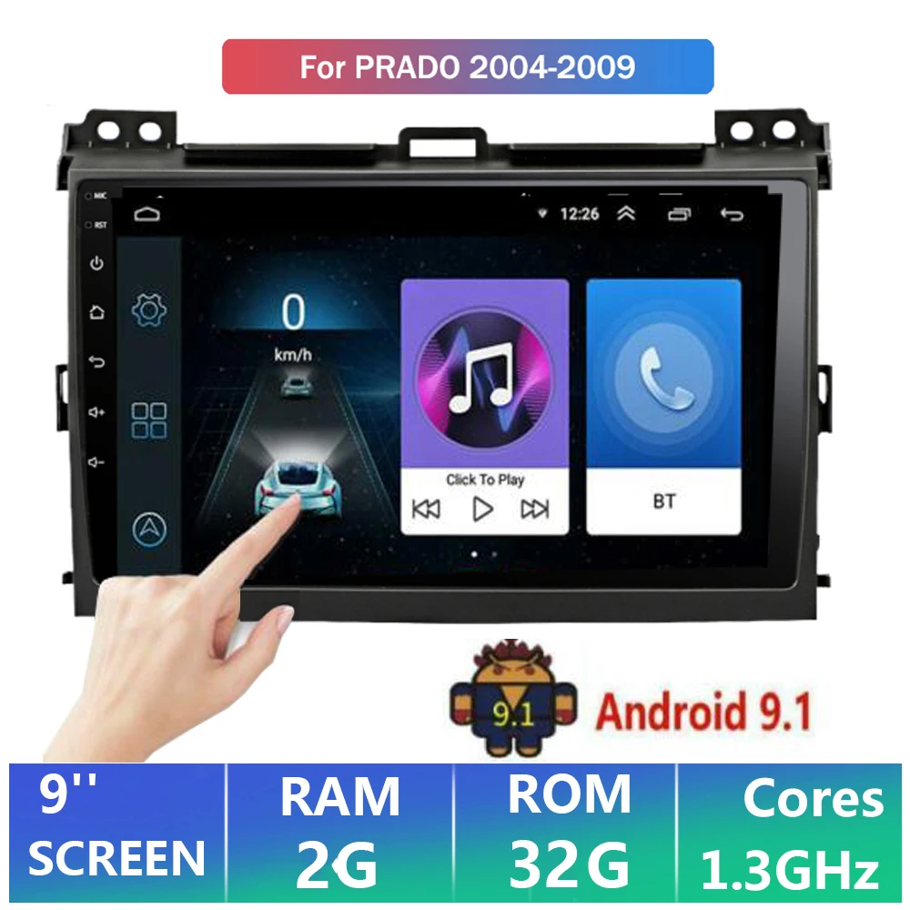 

Автомагнитола Android, мультимедийный видеоплеер, GPS-навигация для Toyota LAND CRUISER Prado 120, 2004, 2005, 2006-2009, сенсорный экран, dvd