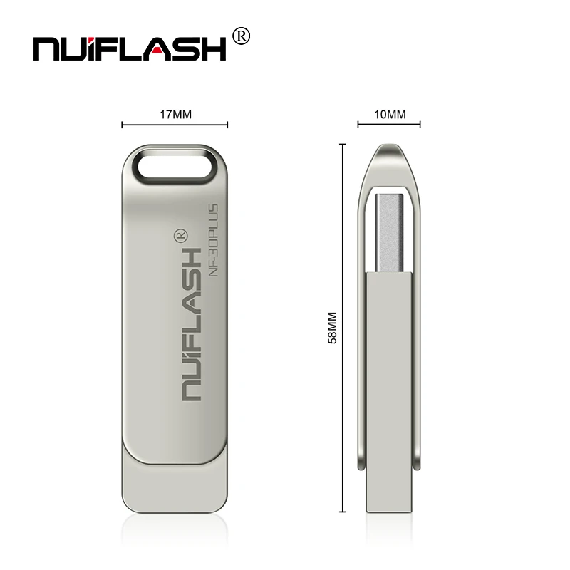 Nuiflash USB флеш-накопитель 32 Гб 64 Гб металлический USB 3,0 флеш-накопитель высокоскоростной USB флеш-накопитель 128 ГБ реальная емкость 16 ГБ USB флеш-накопитель