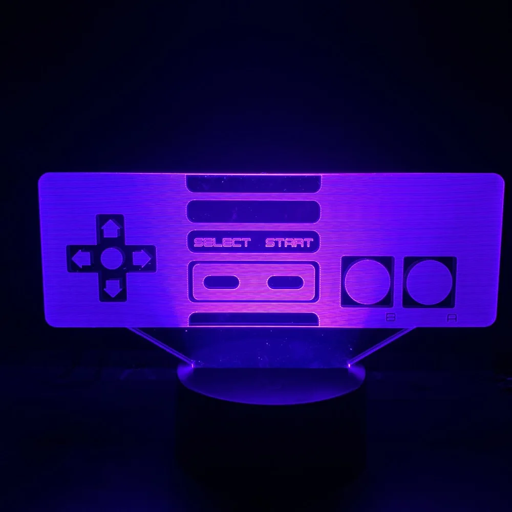

Creative New 3d Small Night Light Game Led Colorful Touch Usb Dual Purpose Night Lamp Bedroom Decoration 3d Led Lamp