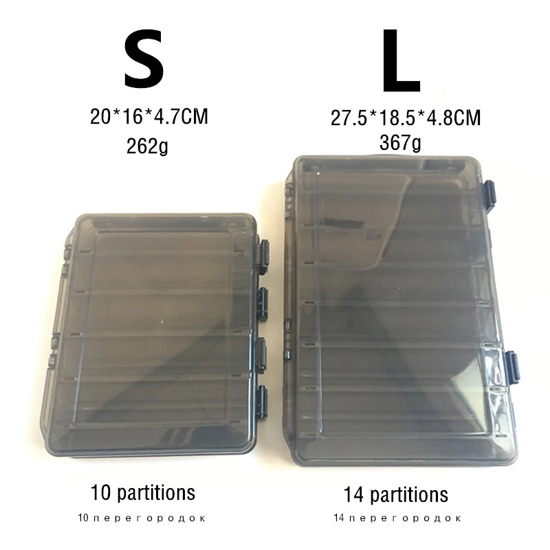 Водонепроницаемая пластиковая коробка для рыболовных снастей большая