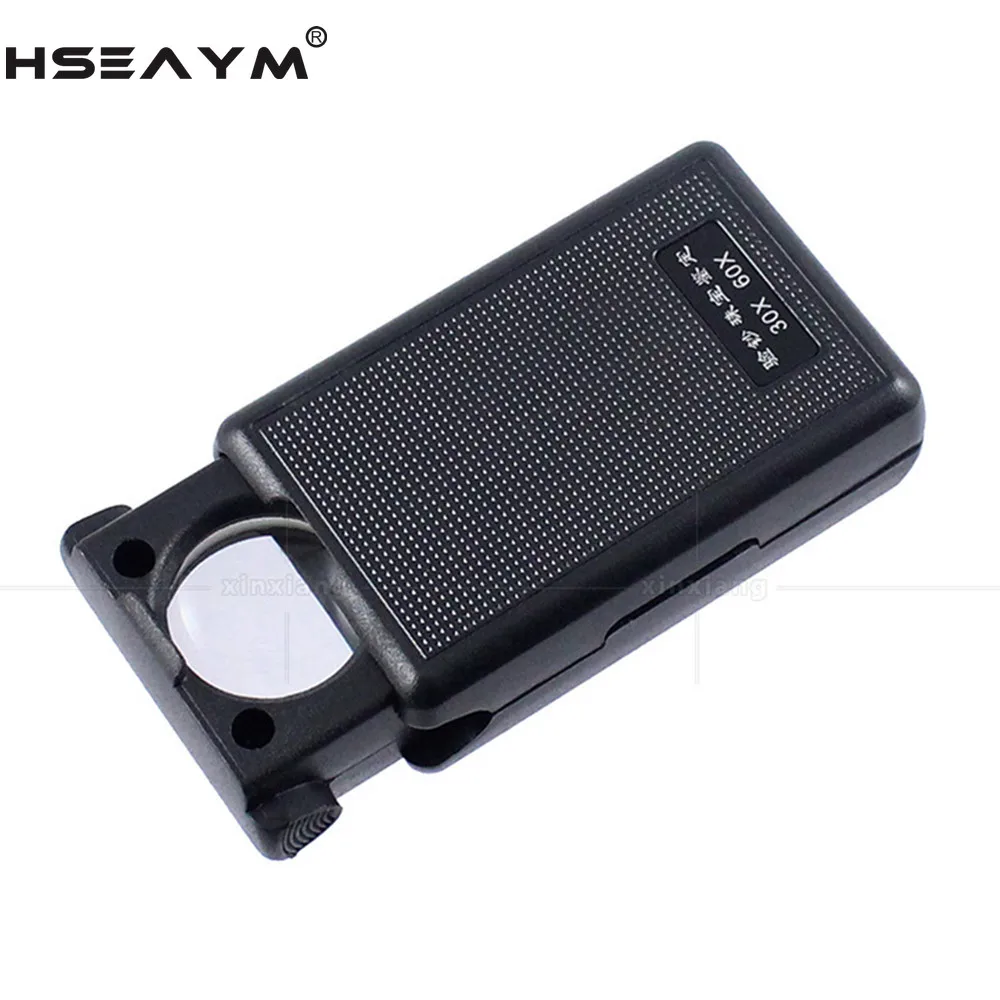 Handheld LED Magnifier Fluorescent Counterfeit Lamp Identification Jewelry Antique Diamond Pull-out Magnifying Glass Loupe | Инструменты