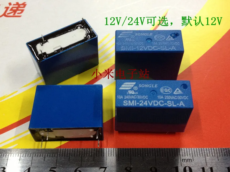 

Реле SMI-12VDC-SL-A SMI-24VDC-SL-A 4 фута, 10 А 250 В переменного тока