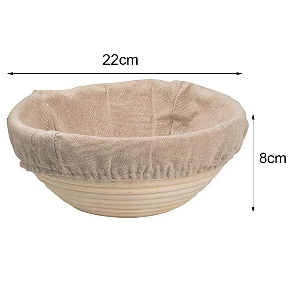 Ферментация хлеба корзина из натурального ротанга круглая для выращивания теста