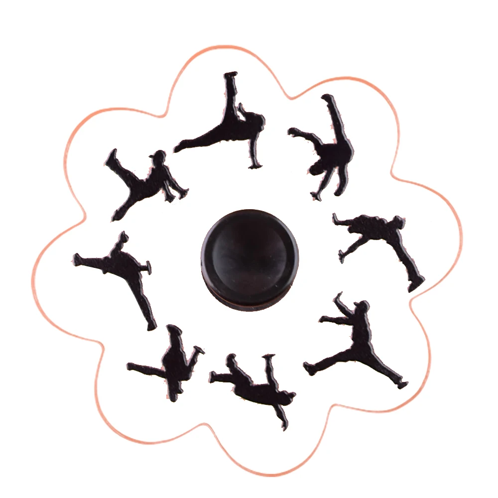 Spinner giratorio de dibujos animados con efectos especiales para correr, juguete para aliviar el estr&eacute;s con la yema del dedo-5