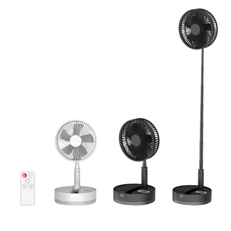

Portable Air Conditioner Telescopic Folding Floor Fan Desktop Desktop Storage Shaking Head Multifunctional Silent Portable Fan
