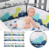 4 pieces baby crib bumpers guard pad nursery baby bed surrounding head protector circumference bed protection bumpers