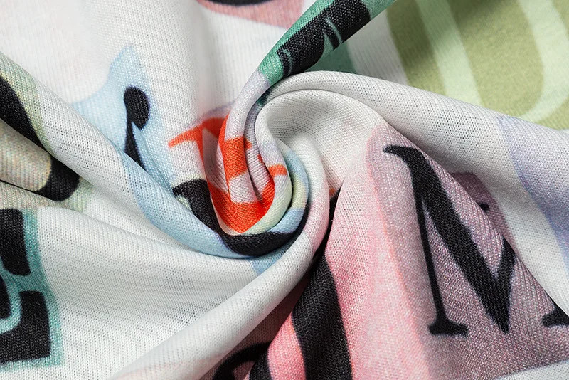 

Palm Angels 2021ss colorful letter slogan full print loose short sleeve street hip-hop men women