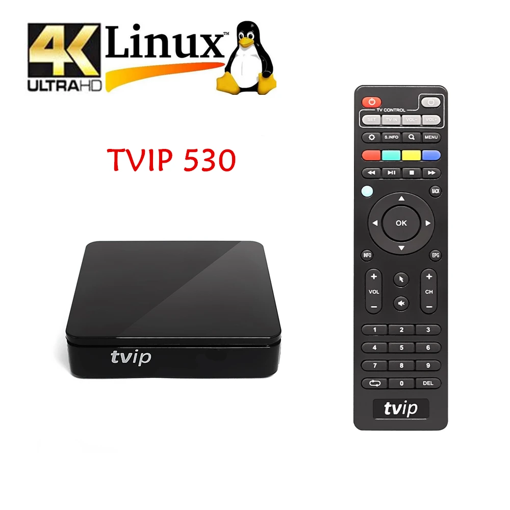Preise 5PCS Original TVIP.530 4K Linux TV Box 8G S905W Quad Core TVIP S-Box V.530 HD Youtube Arbeit Auf Linux Iptv TV Box Tvip530