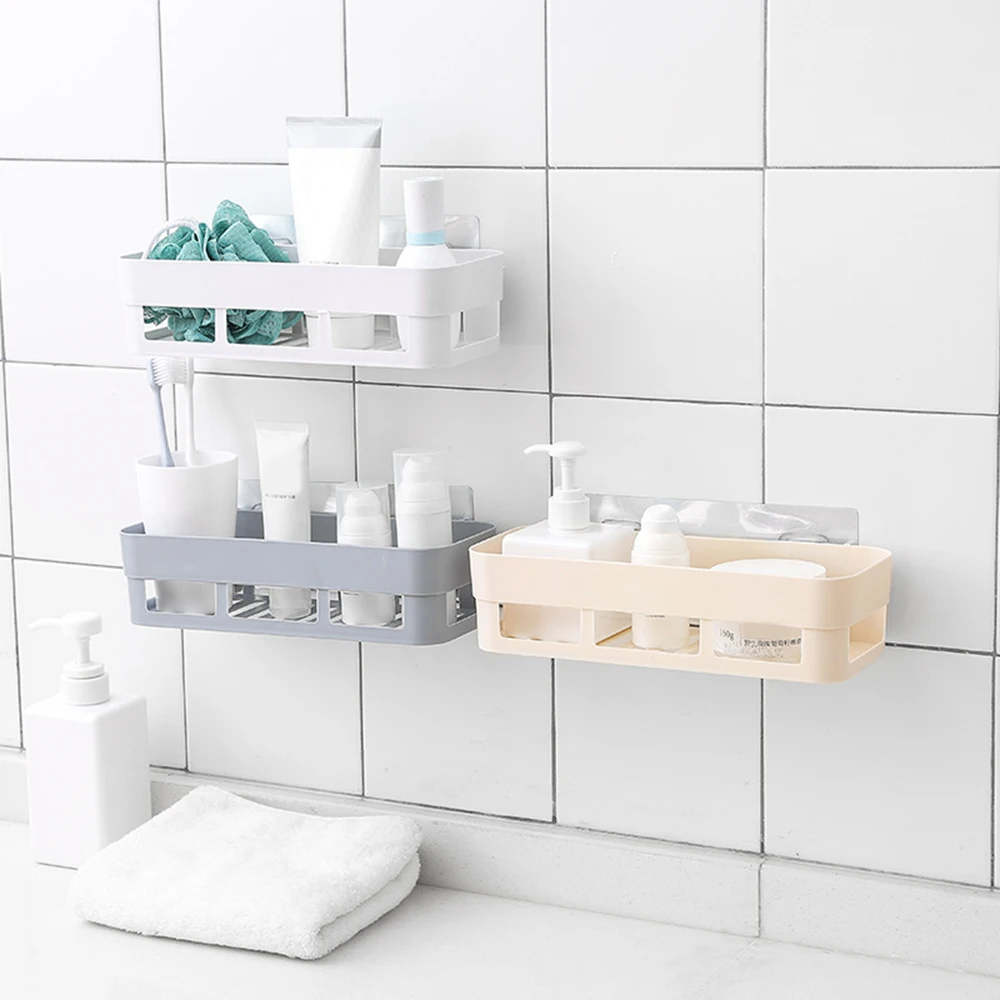 Клейкая полка для ванной комнаты Badkamer Rek стеллаж хранения угловая душа Кухонное