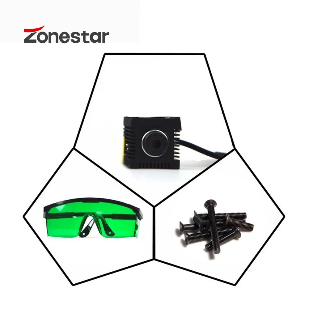 Лазерный гравер ZONESTAR Upgrade DIY Kit Лидер продаж режущая маркировочная машина многофункциональное мощное Легкое крепление для 3d принтера DIY Kit