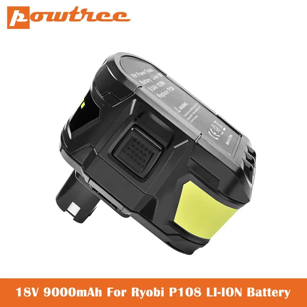 Аккумулятор Сменный 18 в 9 0 Ач для Ryobi P104 P105 P102 P103 P107 P109 P108 P100 RB18L26 литий-ионный L70 |
