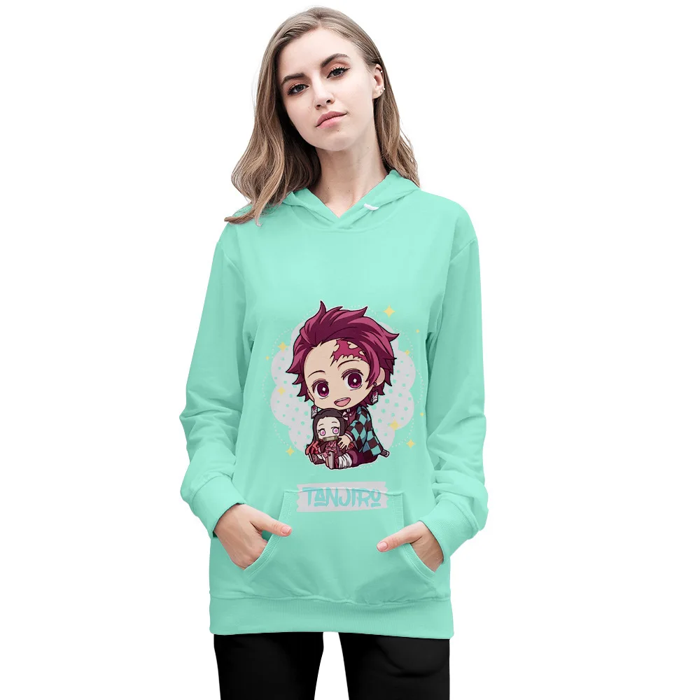 

Demon Slayer Cosplay Hooded Sweater Tanjirou Nezuko Men Pullover Hoodies Men Women Zenitsu Tomioka Giyuu Fashion Sweatshirts