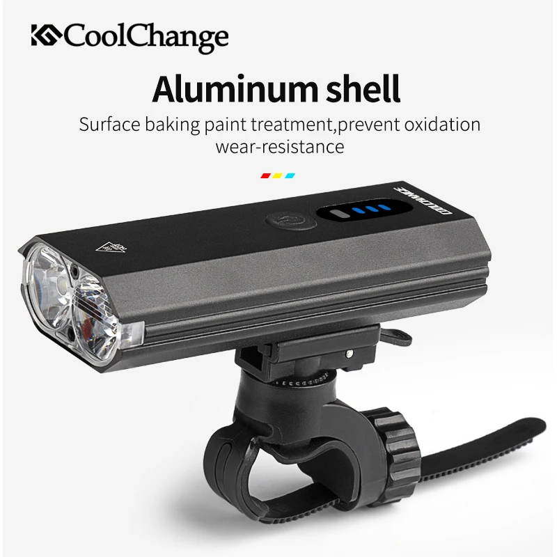 

CoolChange 600LM Bike Front Light USB Rechargeable Cycling Light Smart Induction Rear Light LED Headlight Bicycle Lamp Accessory