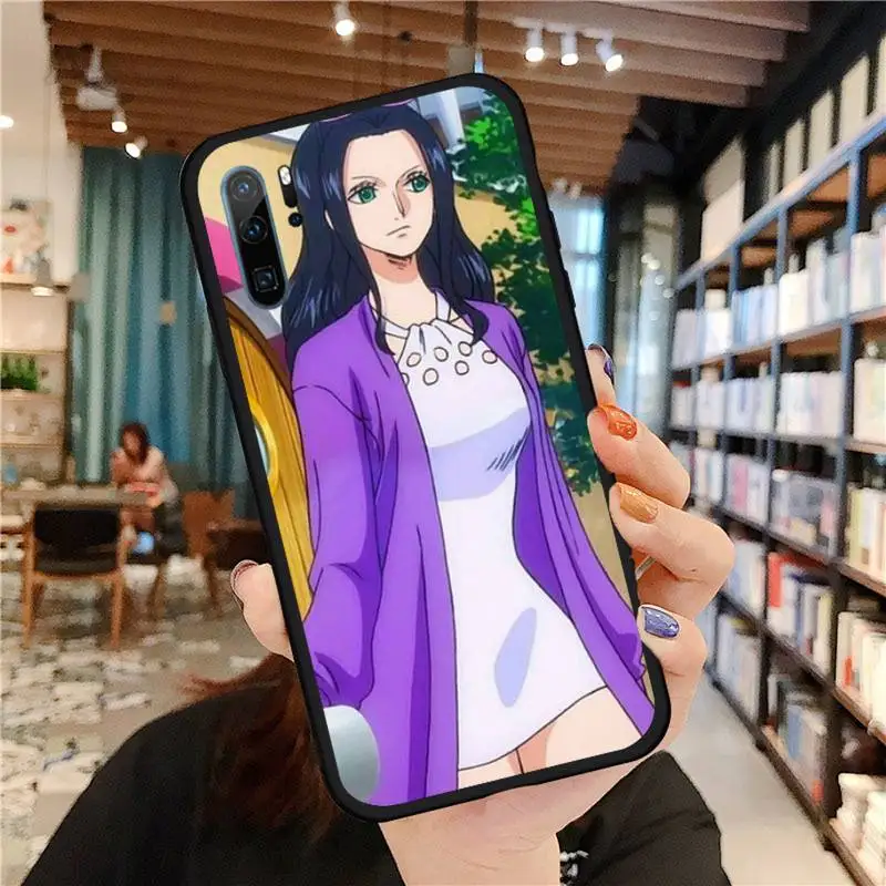 

One Piece Sexy Boa Hancock amine Phone Case For Huawei P 40 30 20 lite pro smart 2019 honor 10 i lite 8x mate 20 pro nova 5t