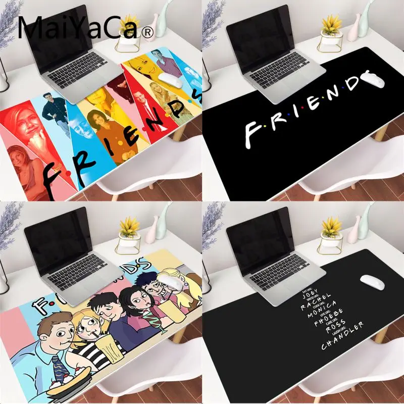 MaiYaCa TV series Friends Quotes Customized laptop Gaming Accessories Mousepad Mouse Mat Keyboard 80x40cm xxl Pad Game | Компьютеры и