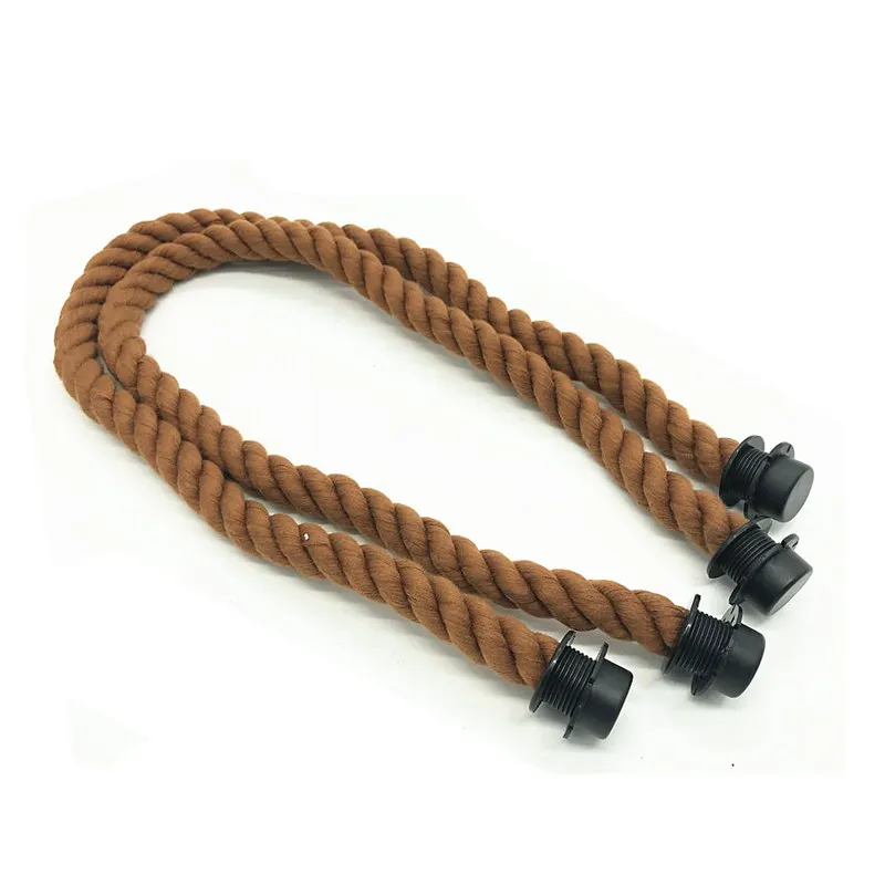 

1 pair brown 65cm long rope hemp handles for obag bag use