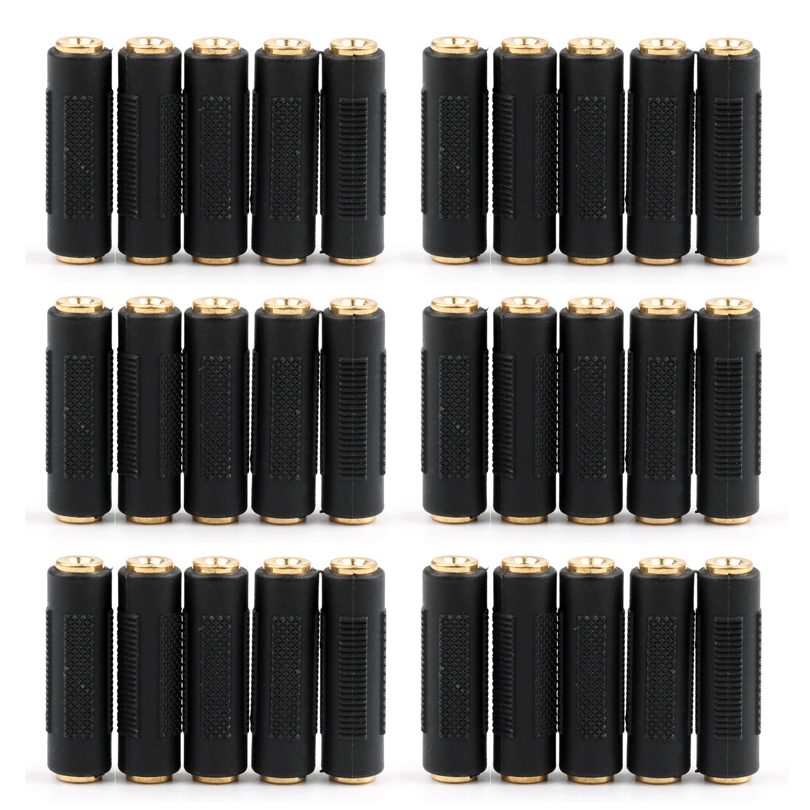 

Artudatech 30 шт. 1/8 "3,5 мм аудио гнездо-гнездо стерео адаптер Позолоченный разъем штекер аксессуары детали