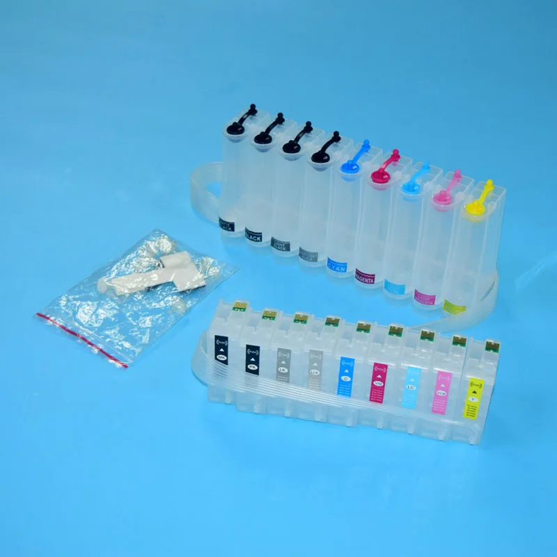 9 Color Bulk Ciss T157 T1571-T1579 for Epson Stylus photo R3000 Printer with ARC chip | Компьютеры и офис