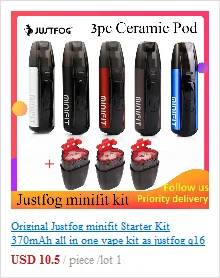 Комплект Justfog P16A с аккумулятором 900 мАч, встроенная защита от вертела, комплект для электронной сигареты vs комплект justfog Q16