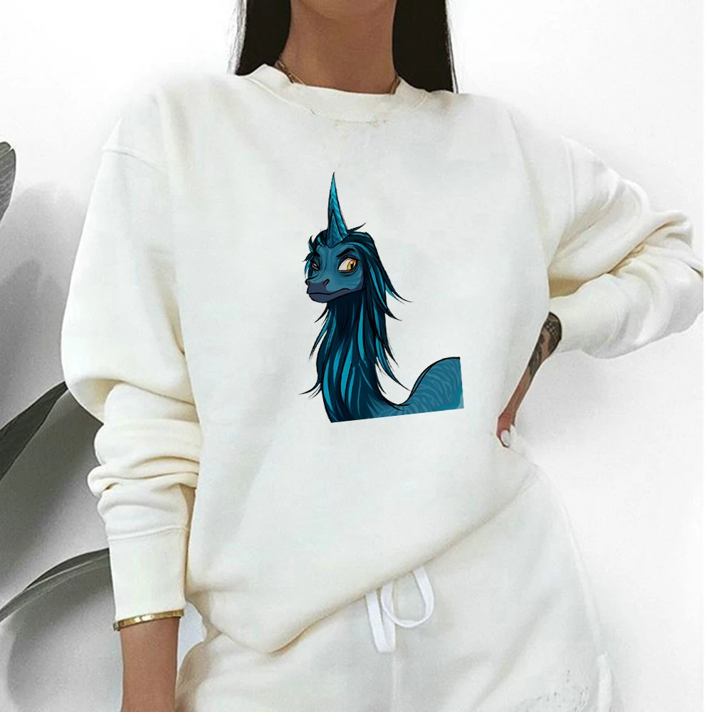 

Disney Raya and The Last Dragon 2021 New Sweatshirt for Women Harajuku Long Sleeve Adventure Time Preppy Style Pullover Fashion