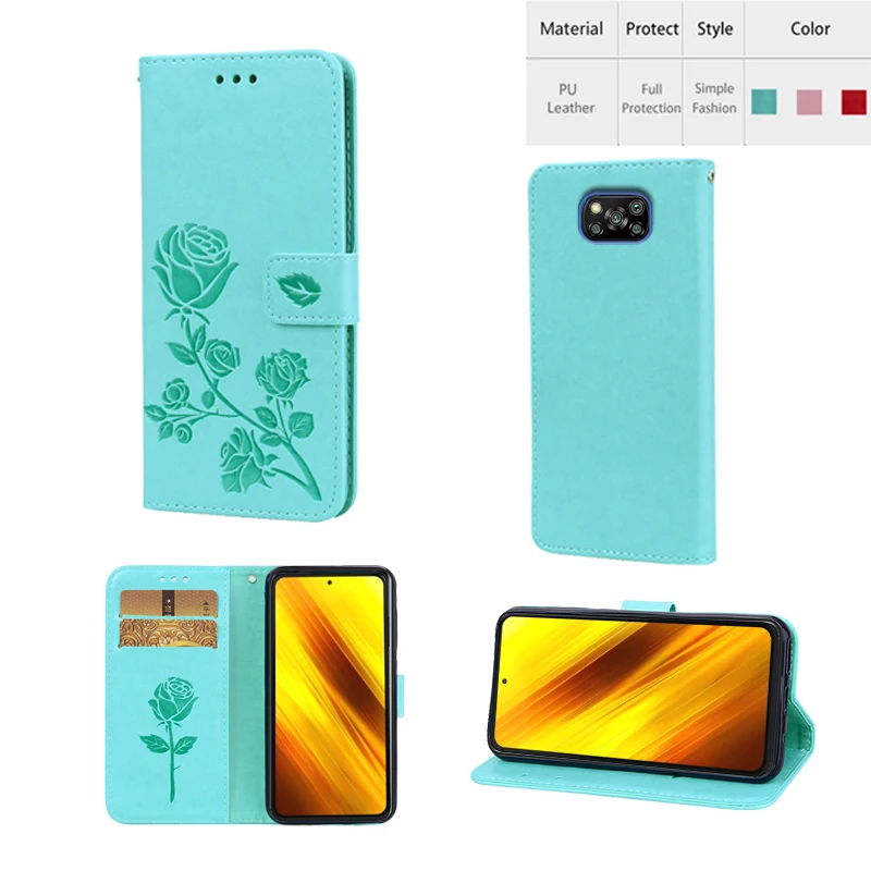 Чехол для телефона Poco X3 NFC M2007J20CG чехол книжка с подставкой кожаный Xiaomi PoKo Etui Hoesje