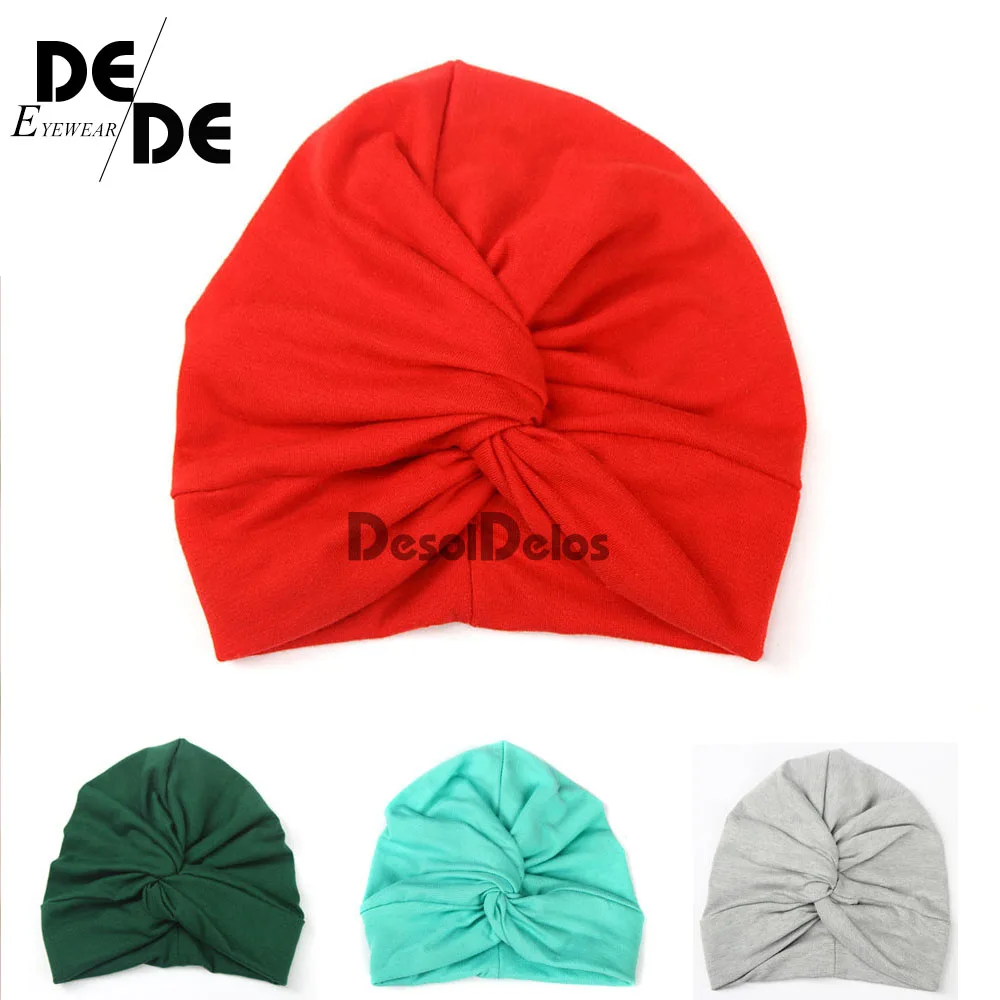 Модная детская шапка цельный тюрбан головной платок для девочки шапочка девочек