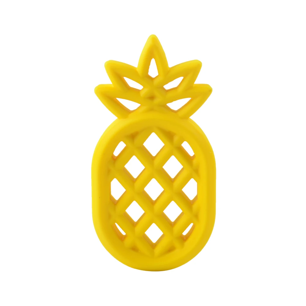 pineapple 14 LOFCA 1 шт. Прорезыватели для зубов мультфильм жидкий мороженое силиконовая подвеска-прорезыватель подвеска с кулоном в виде фигурки енота аксессуары детские игрушки-Жвачки DIY - Цвет: pineapple 14