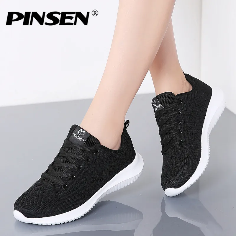 Кроссовки PINSEN женские сетчатые Повседневная Уличная обувь дышащие на весну