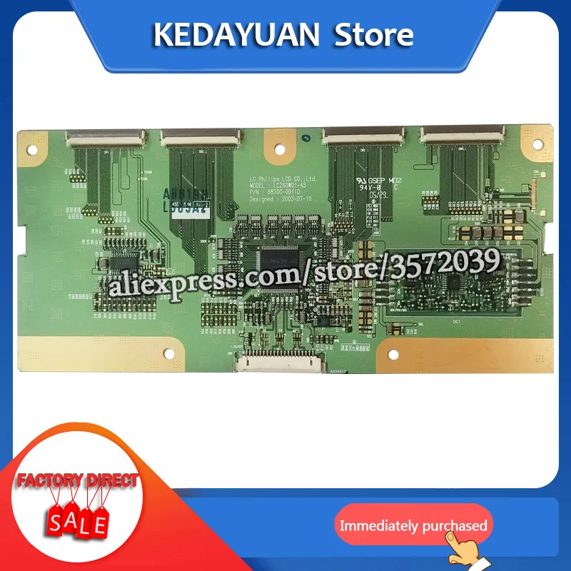 Бесплатная доставка оригинальный 100% тест для LG logic board 6870C 0011D LC260W01 A5|test|test |