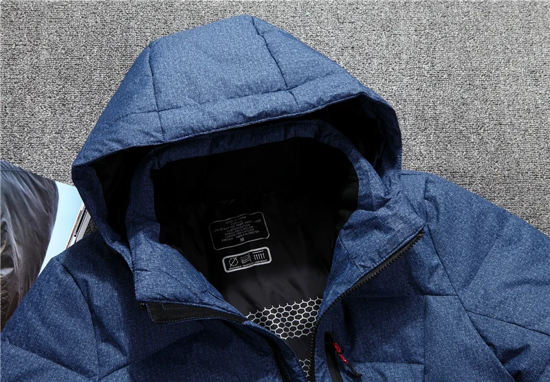 Высокое качество 90% белый утиный толстый пуховик Мужское пальто зимние парки