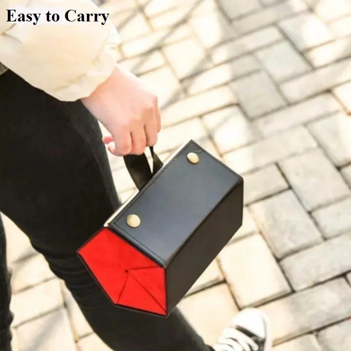 

PU Leather Case Portable Organizer Multi-slot Eyeglasses Storage Display Folding Sunglasses PU Leather